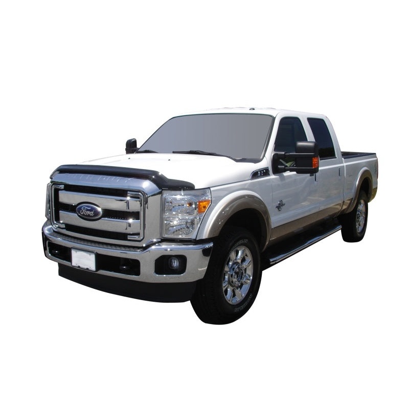 AVS 11-16 Ford F-350 High Profile Bugflector II Hood Shield - Smoke