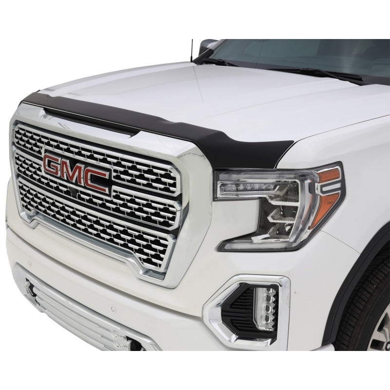 AVS 19-22 GMC Sierra 1500 Aeroskin Low Profile Hood Shield - Matte Black