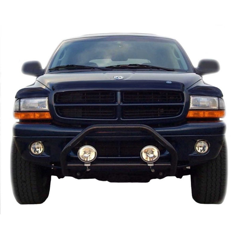 AVS 97-04 Dodge Dakota Bugflector Deluxe 3pc Medium Profile Hood Shield - Smoke