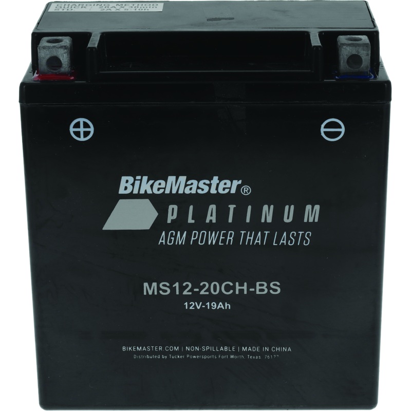 BikeMaster AGM Battery - MS12-20CH-BS