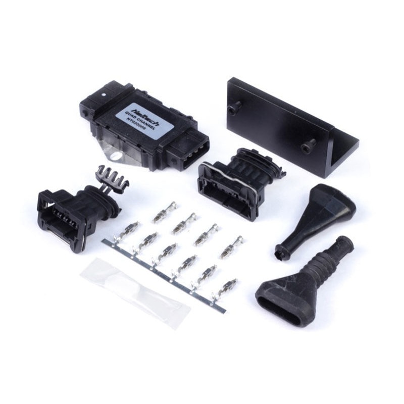 Haltech Quad Channel OEM Igniter (DUMB) w/Plugs/Pins/Mounting Bracket/Paste