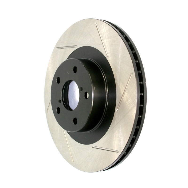 StopTech Sport Slotted (CRYO) 10-19 Lexus GX Front Left Slotted Rotor