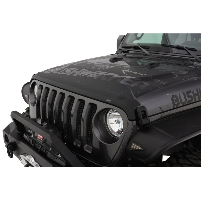 AVS 2018+ Jeep Wrangler (JL) 2dr/4dr Aeroskin II Textured Low Profile Hood Shield - Black