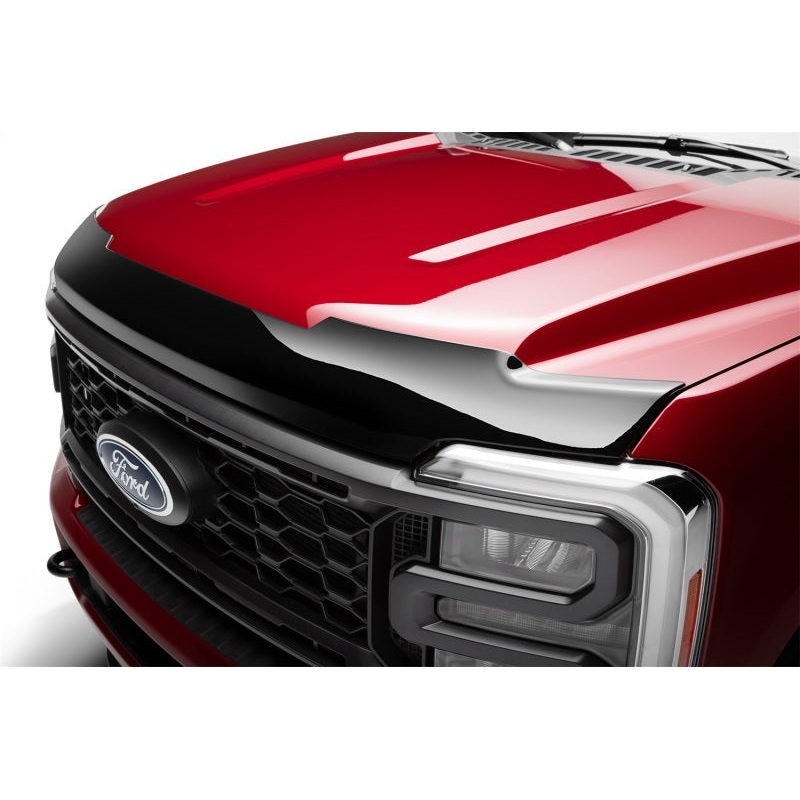 AVS 23-24 Ford F-250 (Ex. Tremor) Aeroskin Low Profile Hood Shield - Smoke