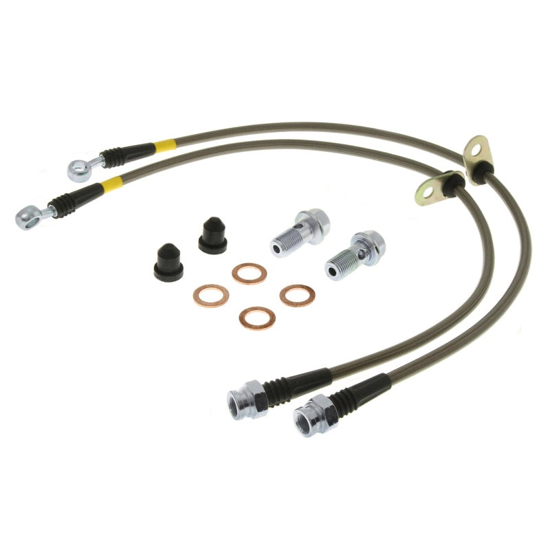 StopTech 00-04 Ferrari F360/04-05 F360 Stradale Rear Stainless Steel Brake Line Kit