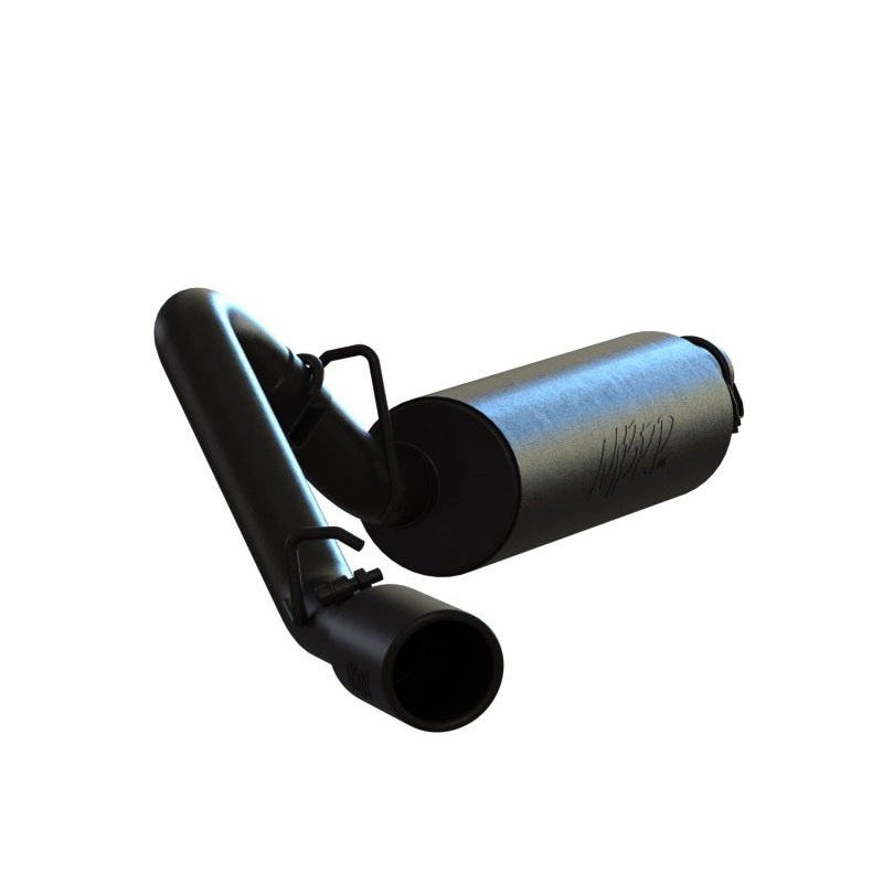 MBRP 97-99 Jeep Wrangler (TJ) Inline-4 2.5L, Inline-6 4.0L 2 1/2in Cat Back Single Side Black Coated