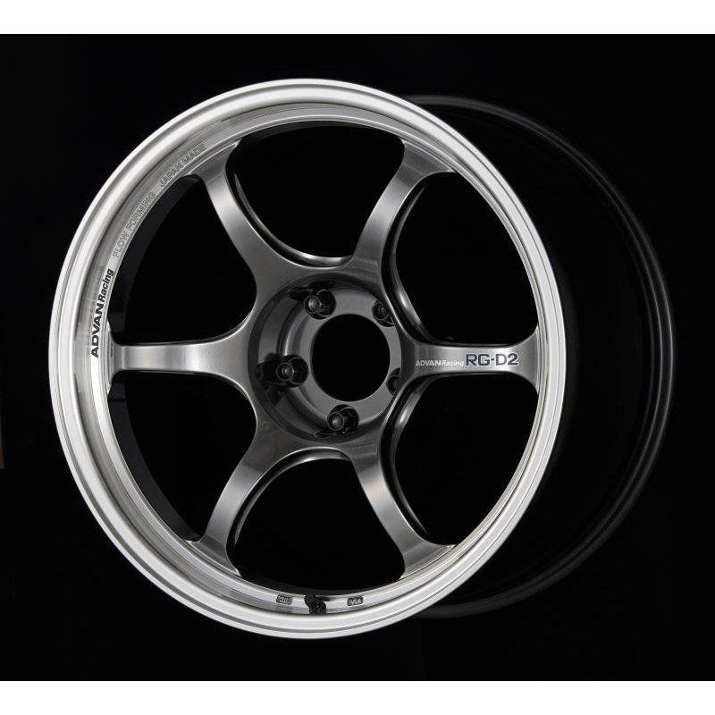 Advan RG-D2 18x9.5 +22 5-114.3 Machining & Racing Hyper Black Wheel