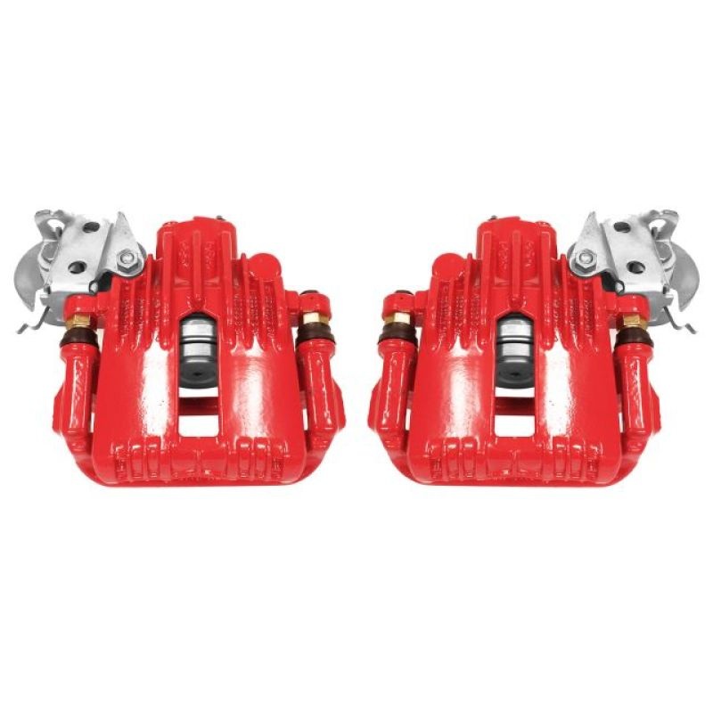 Power Stop 93-97 Chevrolet Camaro Rear Red Calipers w/Brackets - Pair