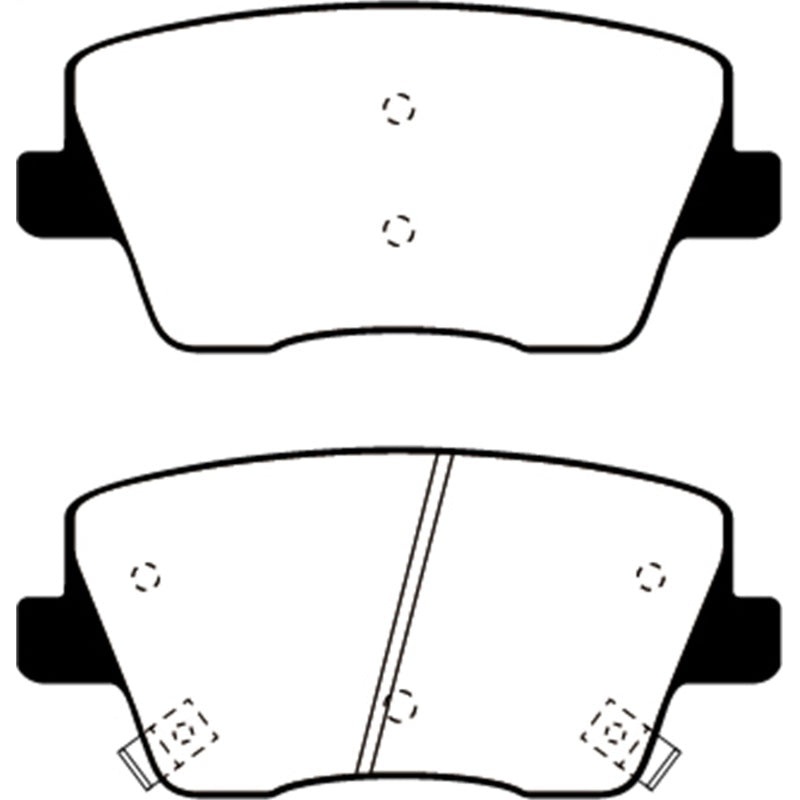 EBC 2019+ Hyundai Veloster N (2nd Gen) 2.0L Turbo Greenstuff Rear Brake Pads