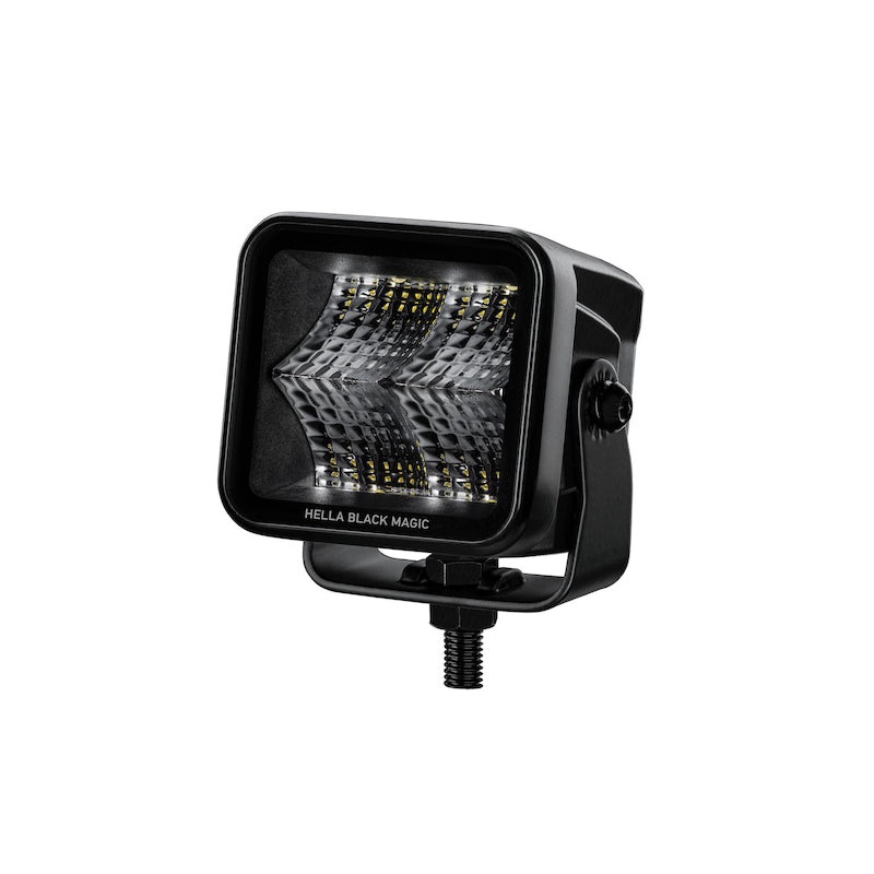 Hella Universal Black Magic 2.7in L.E.D. Cube Kit - Flood Beam