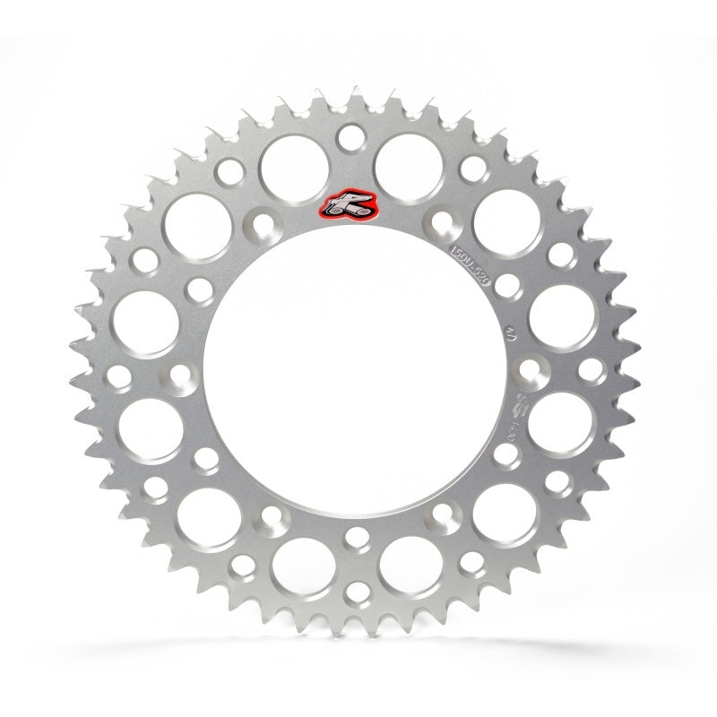 Renthal 99-24 Yamaha YZ125-450/ WR250-450 Rear Grooved Sprocket - Blue 520-46P Teeth