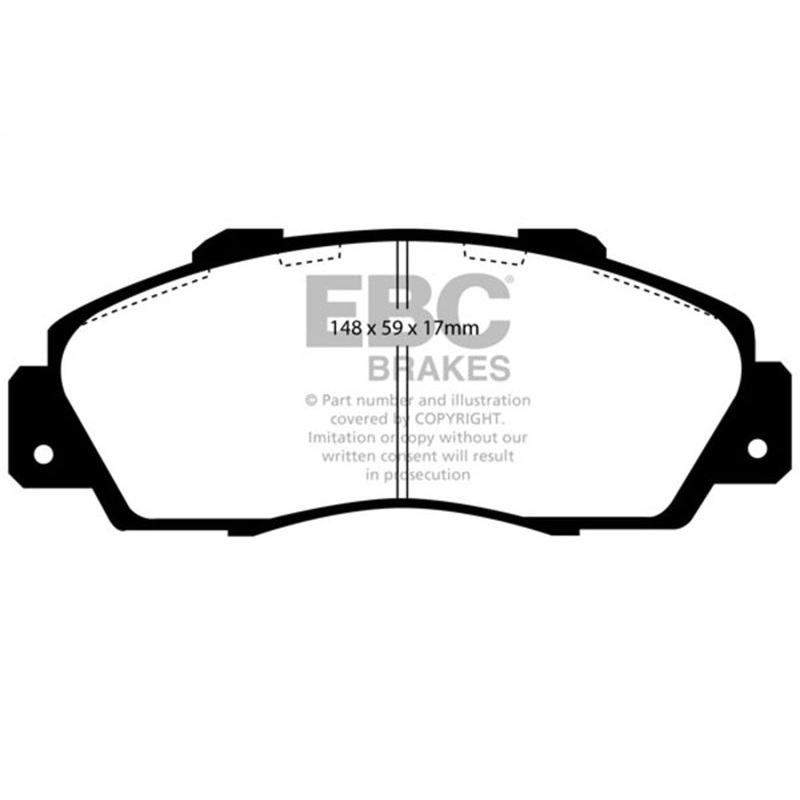 EBC 97 Acura CL 3.0 Redstuff Front Brake Pads