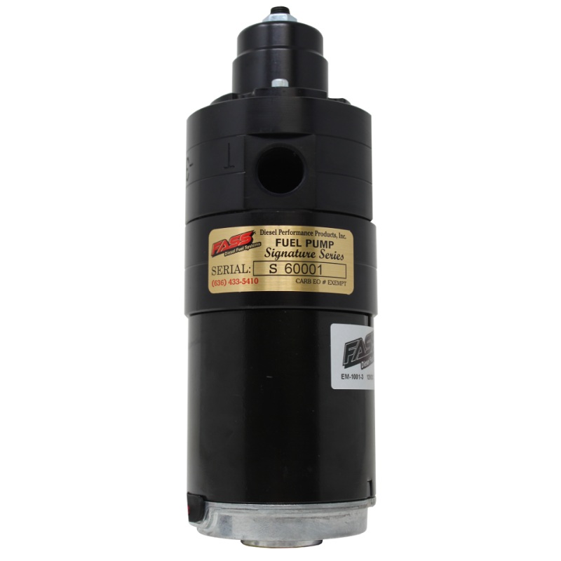 FASS 01-12 GM 2500/3500 Duramax 100gph Signature Series Adjustable Fuel Pump FAS C09 100G