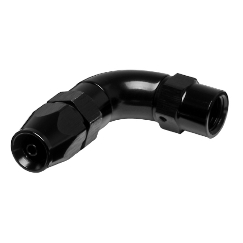 Vibrant -3AN 90 Degree High Flow Hose End Fitting for PTFE Lined Hose - Aluminum