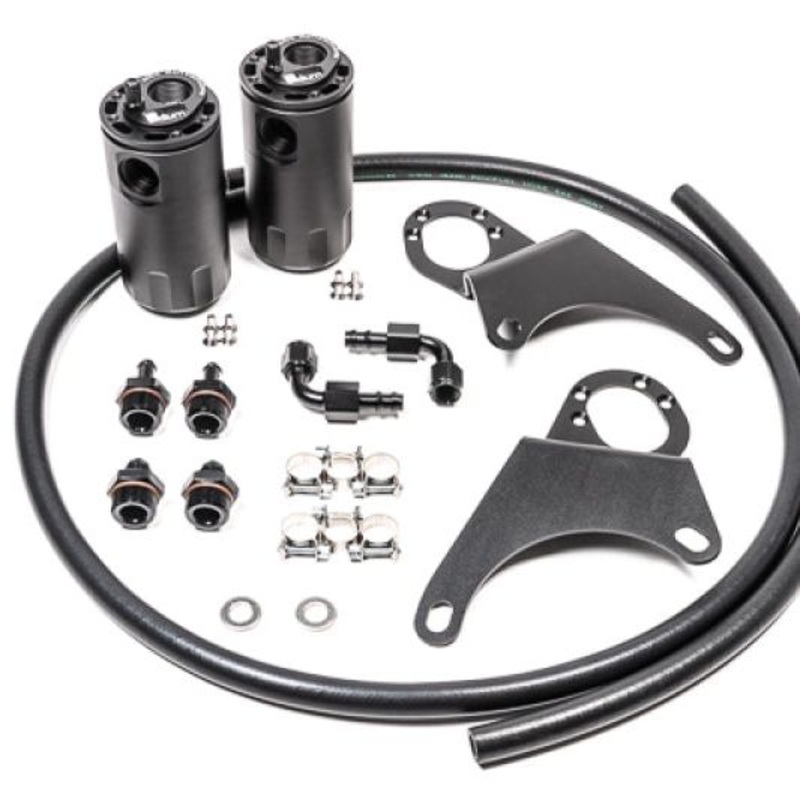 Radium Engineering Mitsubishi Evo 8-9 Dual Catch Can Kit Fluid Lock