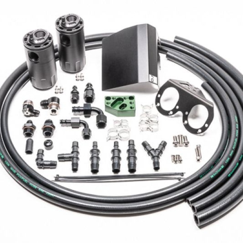 Radium 02-21 Subaru EJ-Series Fluid Lock Turbo Dual Catch Can Kit