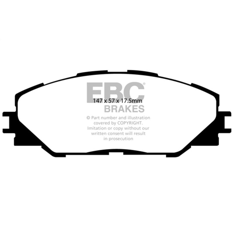 EBC 09-10 Pontiac Vibe 2.4 2WD Ultimax2 Front Brake Pads