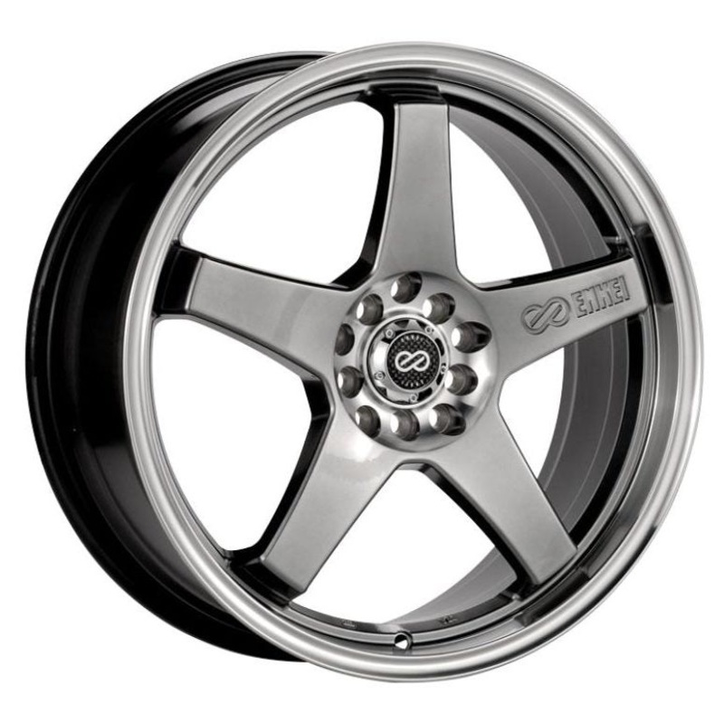 Enkei EV5 18x7.5 5x100/114.3 45mm Offset Hyper Black Wheel