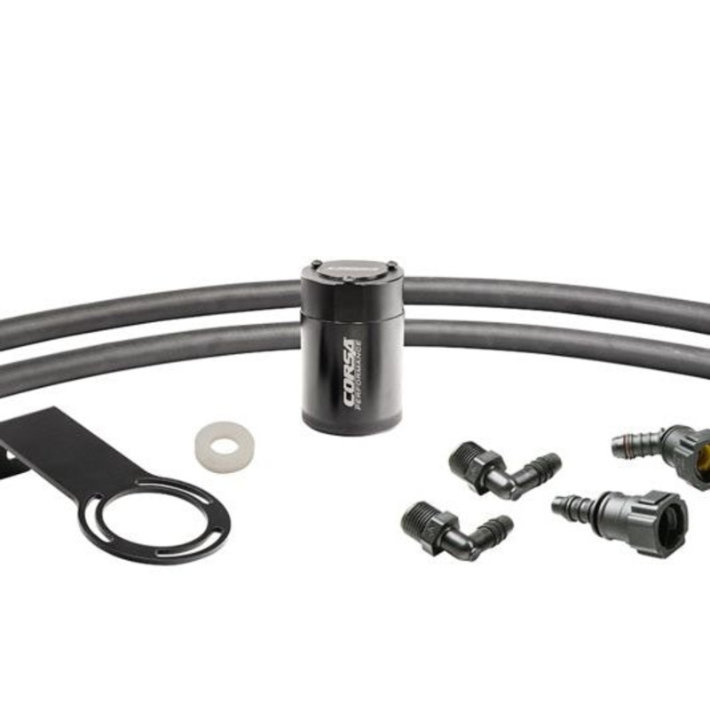Corsa 2016-2023 Chevrolet Camaro SS Coupe 6.2L V8 (RWD) Aluminum Oil Catch Can w/Mounting Bracke