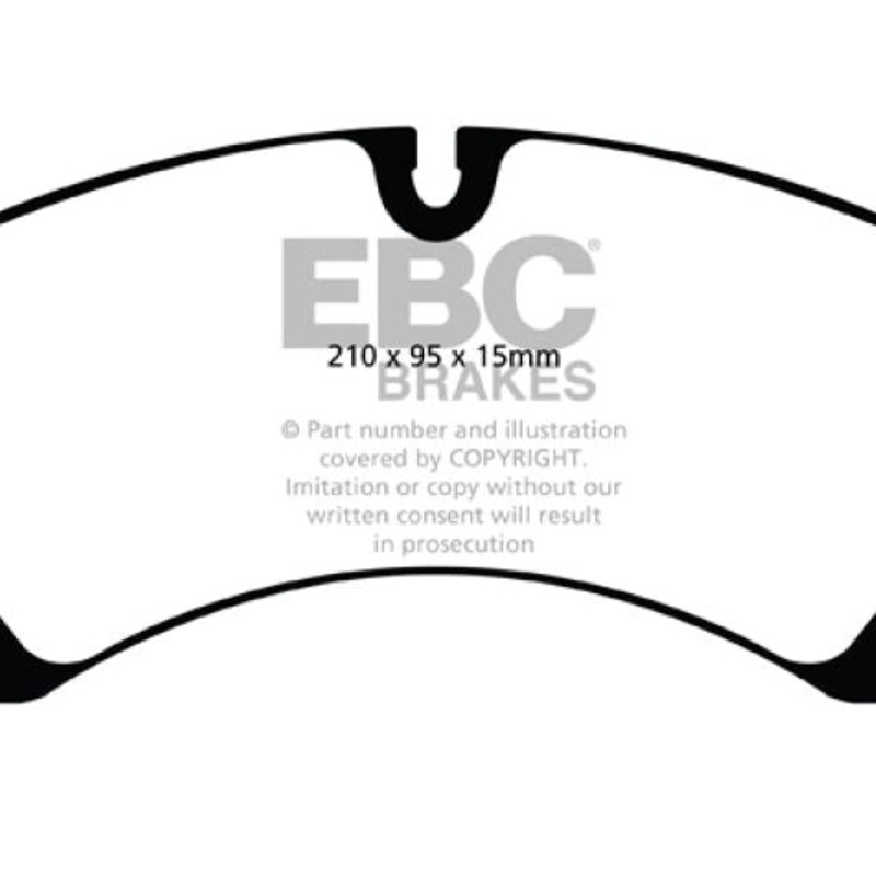 EBC 10+ Volkswagen Touareg 3.0 Supercharged Hybrid Redstuff Front Brake Pads