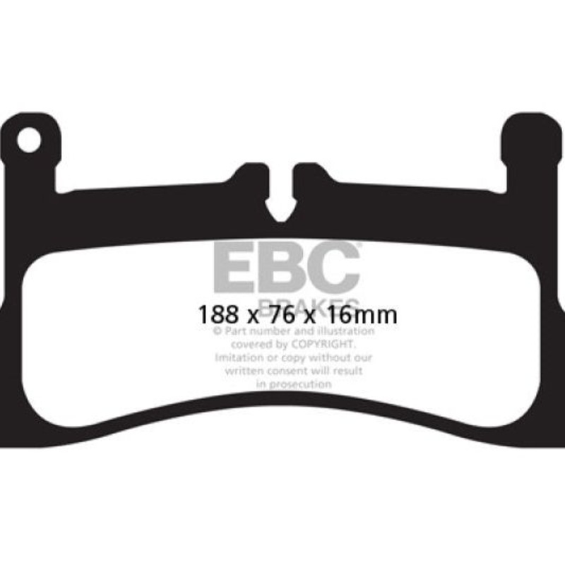 EBC 12-15 Porsche 911 (991) (Cast Iron Rotor only) 3.4 Carrera Redstuff Rear Brake Pads
