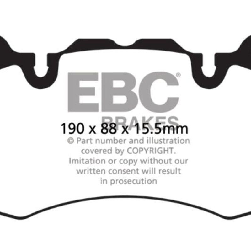 EBC 13+ Land Rover Range Rover 3.0 Supercharged Greenstuff Front Brake Pads