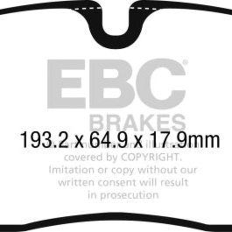 EBC 2017+ Jaguar F-Pace Ultimax2 Front Brake Pads
