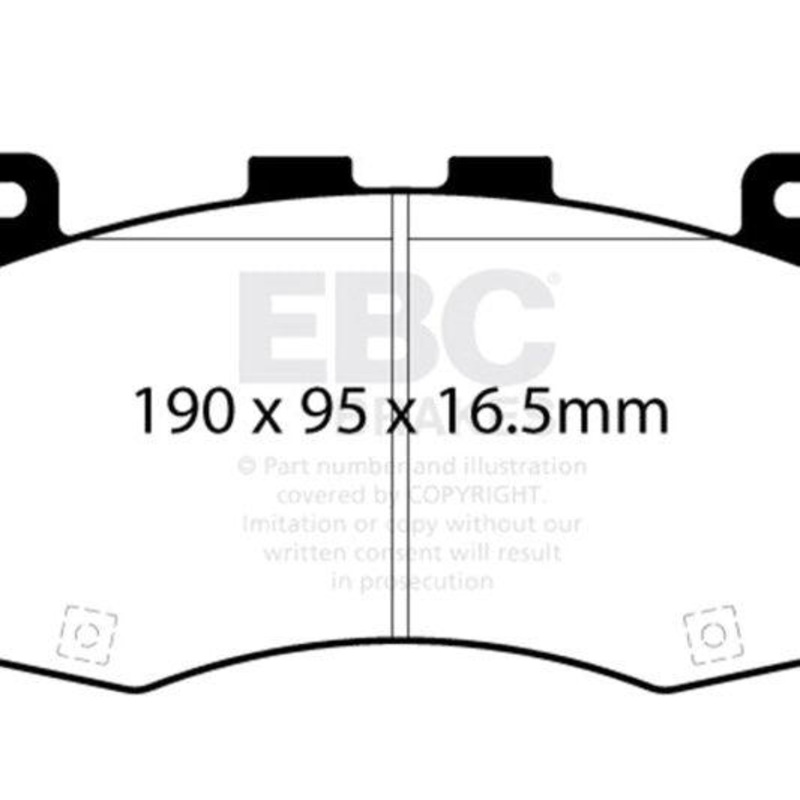 EBC 2018+ Jeep Grand Cherokee Trackhawk Yellowstuff Front Brake Pads