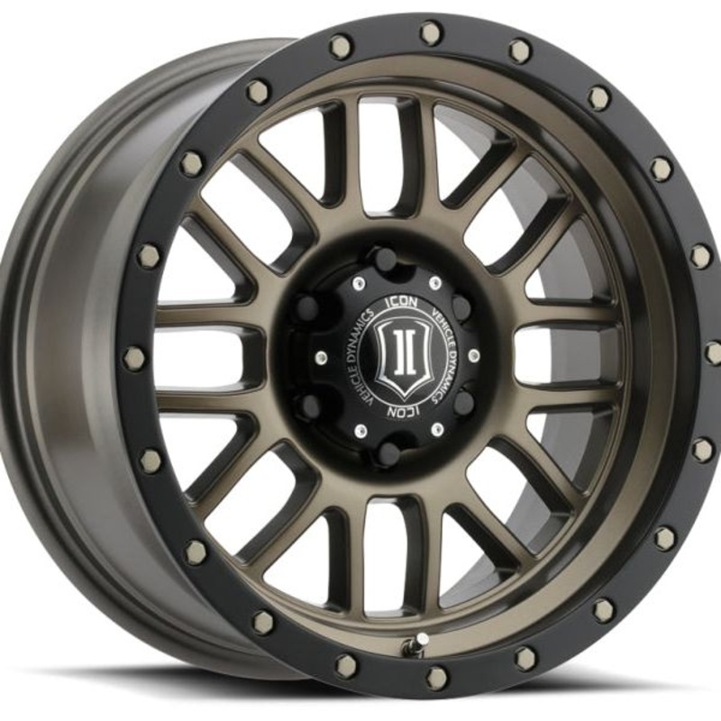 ICON Alpha 17x8.5 6x5.5 0mm Offset 4.75in BS 106.1mm Bore Bronze Wheel