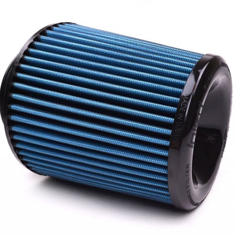 Injen Nanofiber Dry Air Filter - 4in Flange Dia / 6 1/2in Base / 7in Tall / 5 3/8in Top